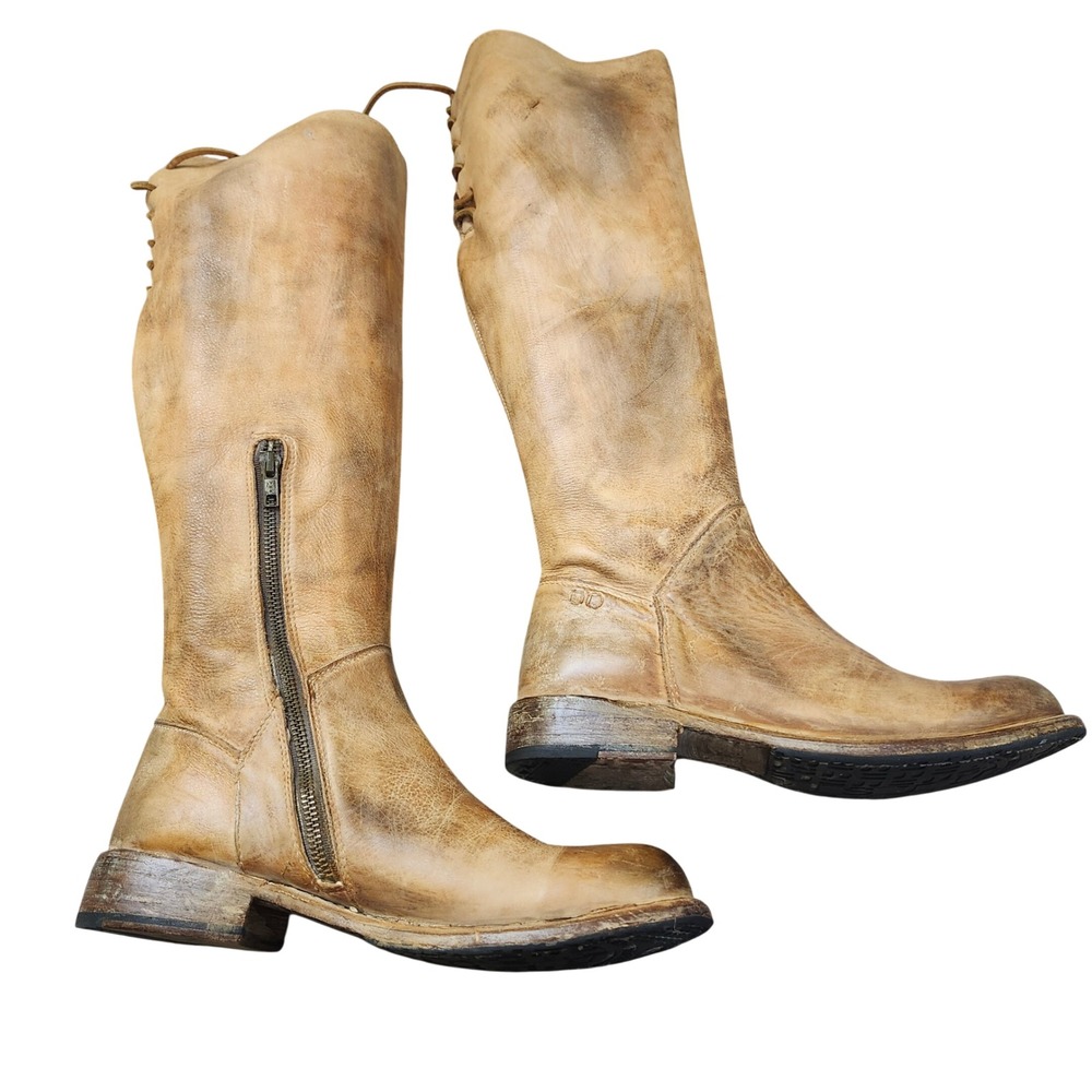 Bed Stu Manchester Distressed Riding boots Equestrian Cobbler Series Grunge Sz 8 - Picture 9 of 15